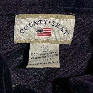 County Seat Navy Jacket - American Flag Label